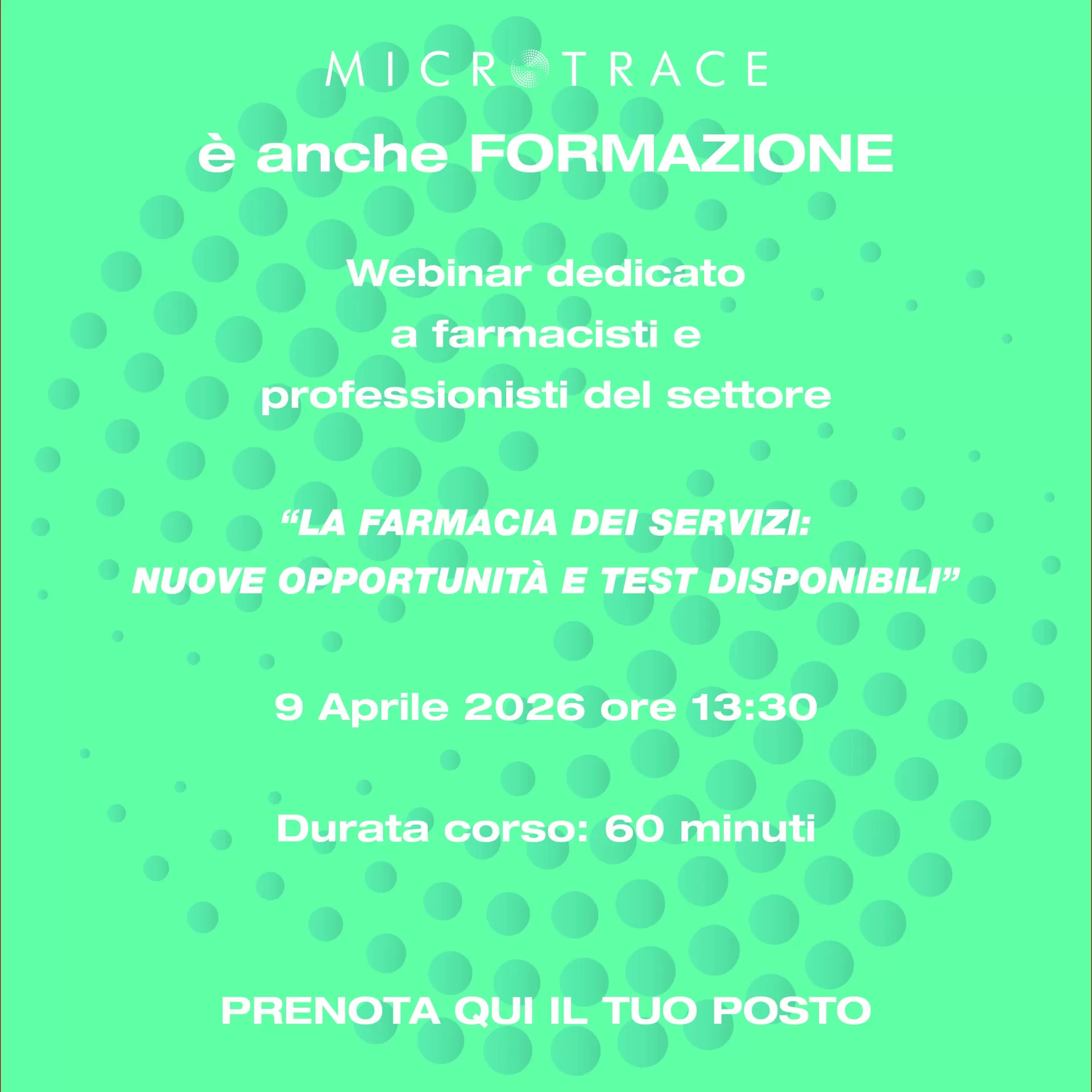 Webinar: la Farmacia dei Servizi