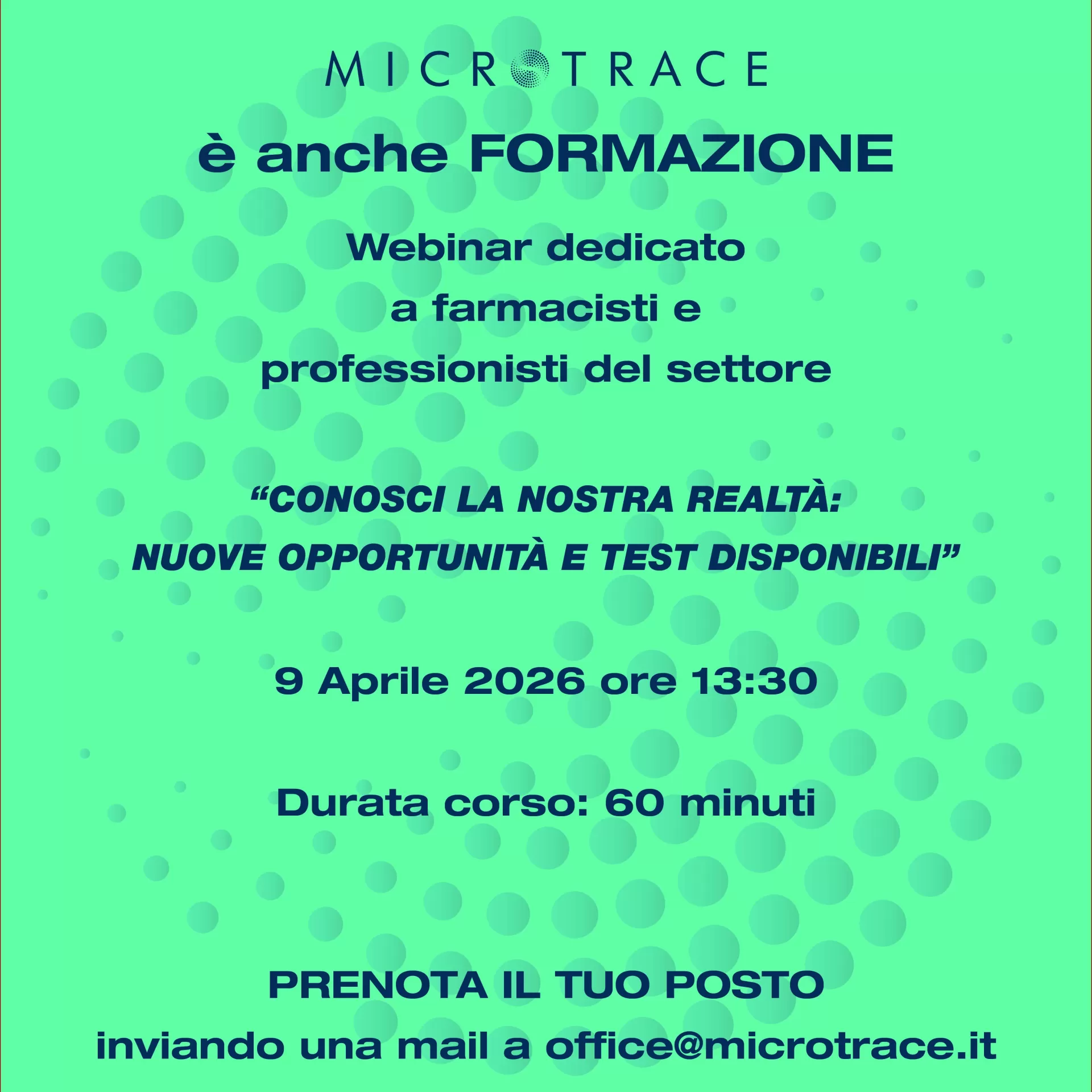 Webinar: la Farmacia dei Servizi